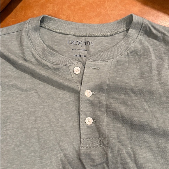 Boy’s Crewcuts Long Sleeve Henley Shirt - Buttons - Slate Gray - Size XL (12/14) - Picture 3 of 5